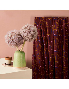 Java Rust Viscose Crepe Fabric - Atelier Brunette