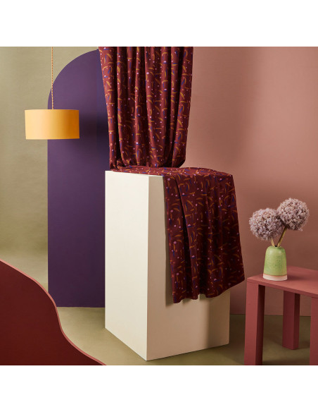 Java Rust Viscose Crepe Fabric - Atelier Brunette