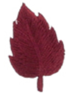 Bordeaux leaf iron-on patch