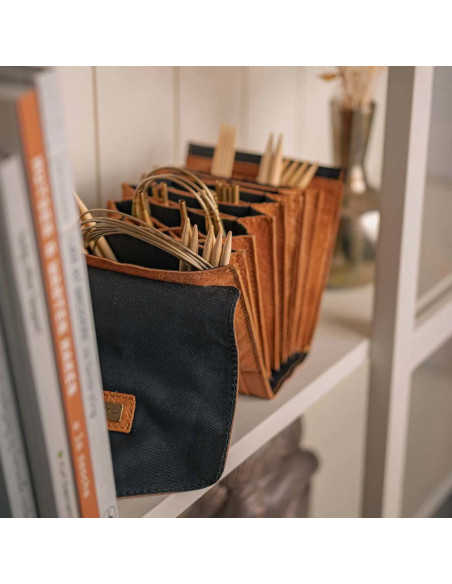 Muud Betina Leather Storage Case for Interchangeable Needles - Whisky