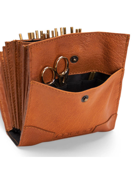 Muud Betina Leather Storage Case for Interchangeable Needles - Whisky