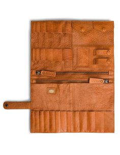 Muud Billie Leather Storage Case for Crochet Hooks and Interchangeable Needles - Whisky 2