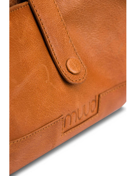 Muud Billie Leather Storage Case for Crochet Hooks and Interchangeable Needles - Whisky