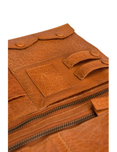 Muud Billie Leather Storage Case for Crochet Hooks and Interchangeable Needles - Whisky