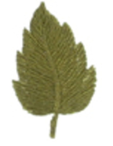 Iron-on patch khaki leaf