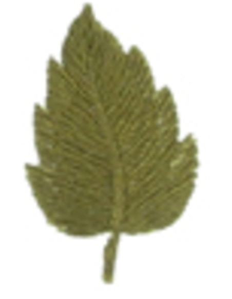 Iron-on patch khaki leaf