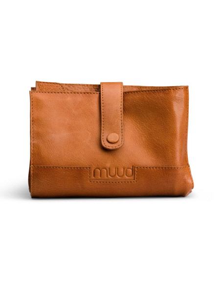 Muud Billie Leather Storage Case for Crochet Hooks and Interchangeable Needles - Whisky