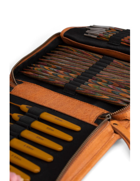 Muud Effi Leather Storage Case for Interchangeable Needles - Whisky