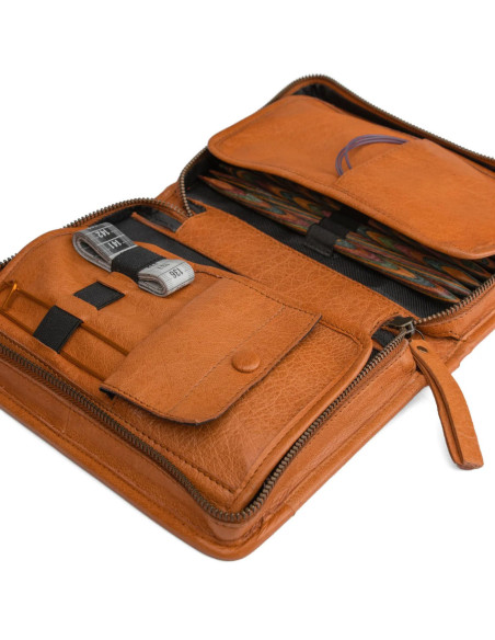Muud Effi Leather Storage Case for Interchangeable Needles - Whisky