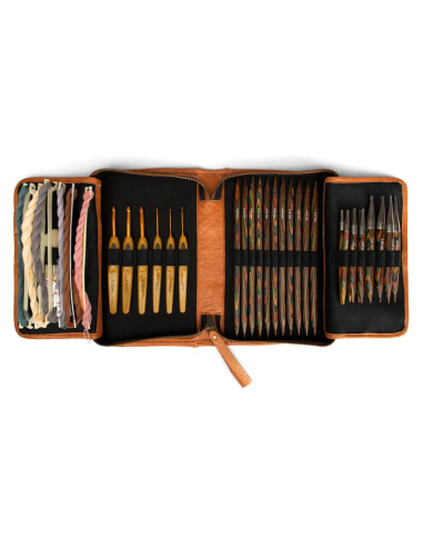 Muud Effi Leather Storage Case for Interchangeable Needles - Whisky