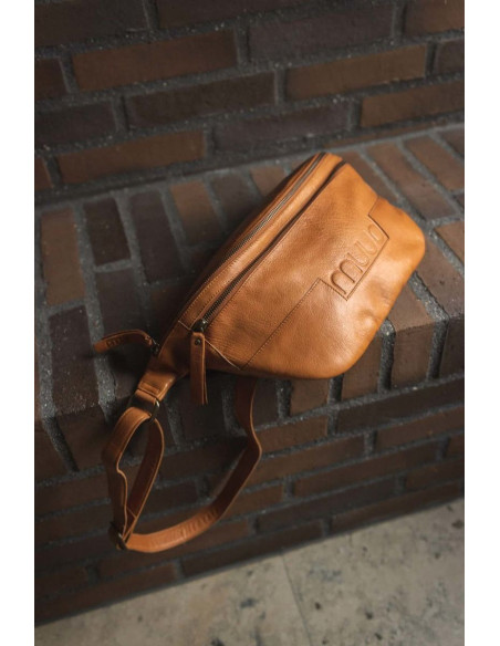 Muud Vegas XL Leather Fanny Pack - Whisky