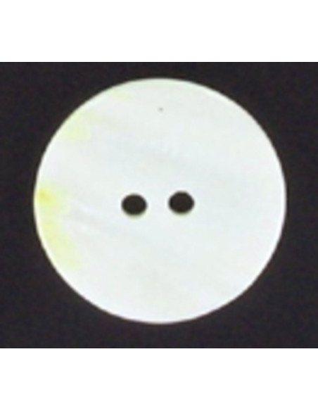 White mother-of-pearl button