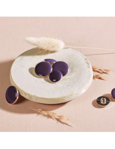 Dotty Button - Majestic Purple