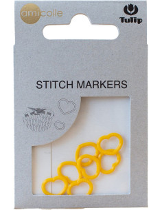 Yellow heart mesh marker rings Tulip