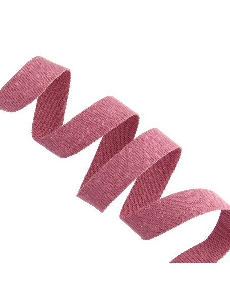Sparkling cotton strap for bag - Old pink
