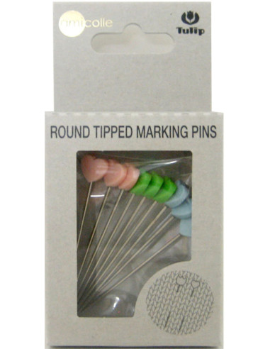 Pink, blue, green Tulip knitting pins