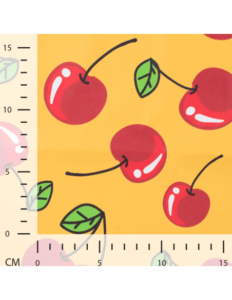 Waterproof canvas fabric for raincoat - Cherries