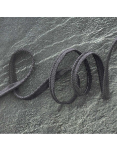 Corduroy piping - Dark gray