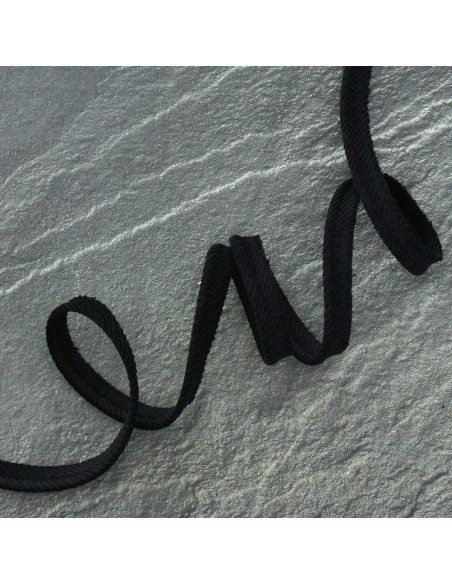 Corduroy piping - Black
