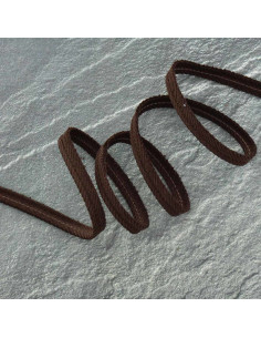 Corduroy piping - Dark brown
