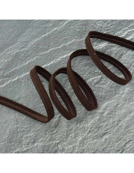 Corduroy piping - Dark brown
