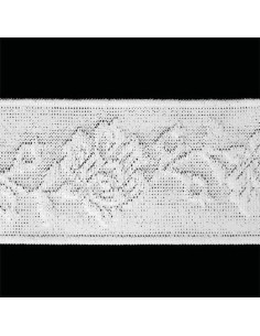 Elastic lingerie with white floral lace design 2