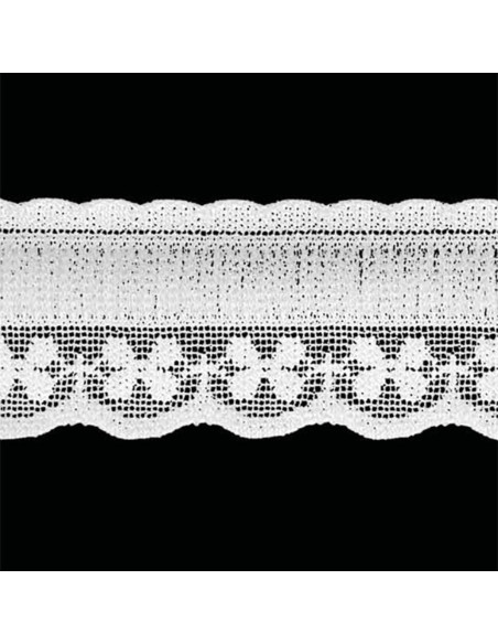 Elastic lace-style pleated white lingerie