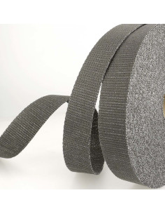 Lurex bag strap - Anthracite and silver