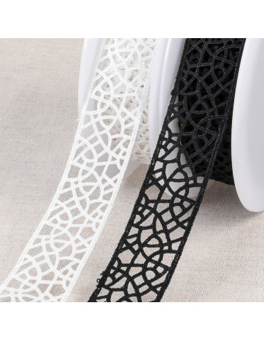 Guipure mesh - White
