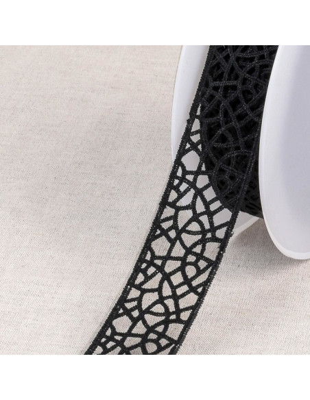 Guipure mesh - Black