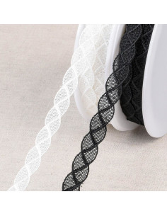 Fine chain guipure - White 2