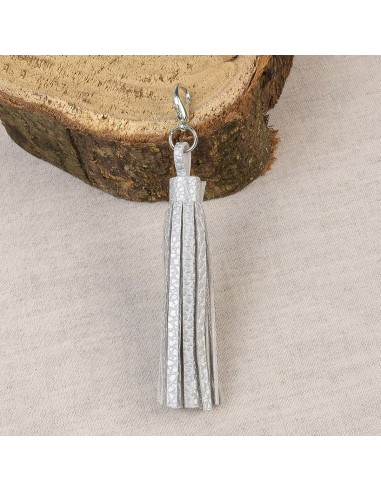 Pompon with clasp - Silver