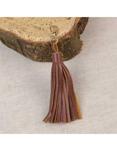 Pompon with clasp - Chocolate