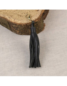 Pom-pom with clasp - Black