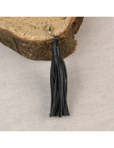 Pom-pom with clasp - Black