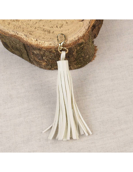 Pompon with clasp - Ivory