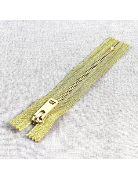 Metallic lurex closure - Gold