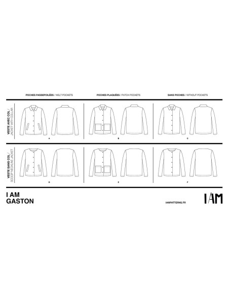 Gaston Vest Pattern - I am patterns