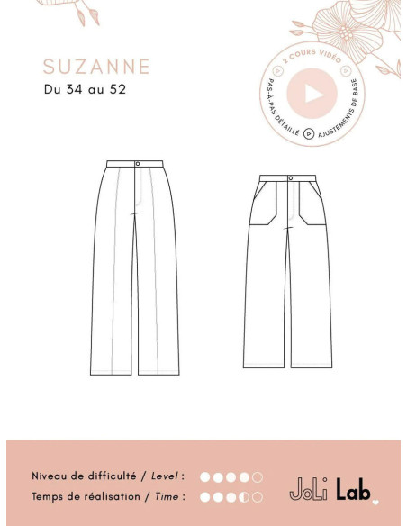 Suzanne Pants Pattern - Joli Lab