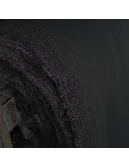 Black viscose crepe fabric - Églantine & Zoé