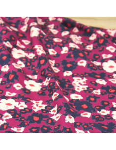 Magenta Pink Carlota Viscose Twill Fabric - Églantine & Zoé
