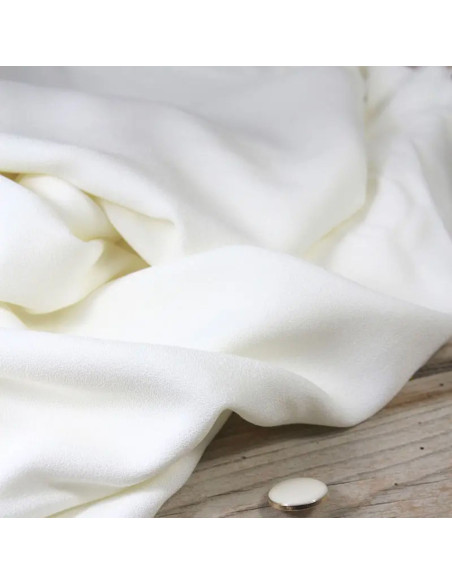 Nacre viscose crepe fabric - Églantine & Zoé