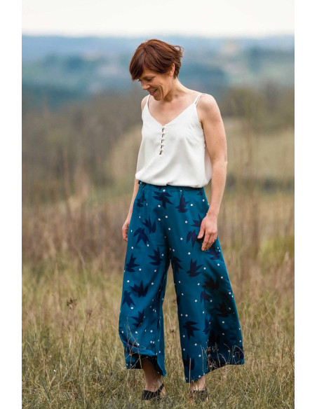 Nacre viscose crepe fabric - Églantine & Zoé