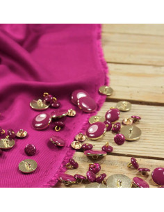 Magenta pink viscose twill fabric - Églantine & Zoé 2