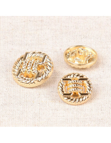 Metal tail button knot - Gold