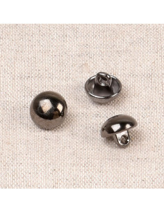 Metal ball button - Gunmetal