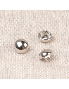 Metal ball button - Silver