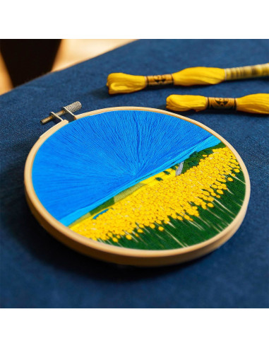 Embroidery kit - Sunflower fields