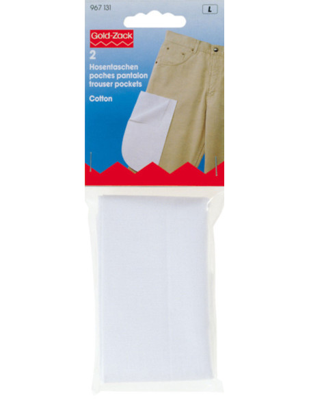 Set of 2 complete pants pockets to sew
