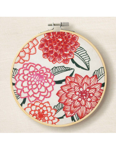 Embroidery kit - Dahlias